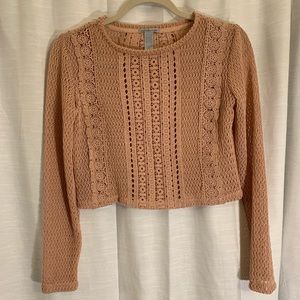 Charlotte Russe Crochet crop top